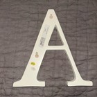 Pottery Barn Kids Uppercase Letter Initial A Ivory White Hanging