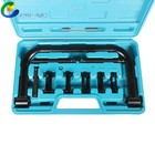 10 Piece Spring Clamp Tool Kit With C Clamp Collet Pusher Adapters
