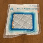 Set Of 3 Vintage Quilted Pot Holders Orange Mushroom Pattern Mcm Nos Washable