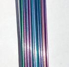 14g J-bend Custom Stainless Spoke Pillar P14 Rainbow - Oilslick