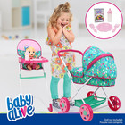 Baby Alive Travel N  Feed Set Stroller   Highchair For Dolls Up To 18  New Toy