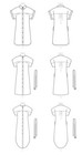 Sewing Pattern Sew Women Clothes - Shirt-dress Belt Short Sleeves Plus Size 8030