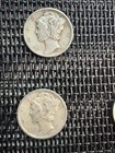 15 Mercury Dimes 90  Silver     1917   1944 Lot     Includes S Mint 