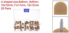 20 Pairs High Heel Replacement Tips Kit U Shaped Shoes Heel Repair Dowels Beige