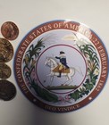 Seal Of Confederate States Of America C s a           Huge 5  Decal   Metals