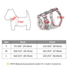 Floral Pet Dog Harness Reflective Soft Mesh Padded Walking Vest Adjustable S M L