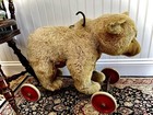 Large Steiff Mohair Riding Bear W  Steering Bar   Growler