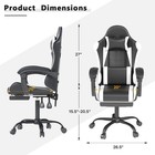 Gaming Chair With Headrest And Lumbar Support  Ergonomic High Back Office Chair