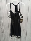 Nike Women Laser Sport Tankini Top With Bikini Bottom  small  Black  2 Piece Ad9