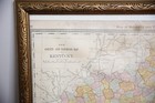 Antique Railroad County Map 1800s Kentucky Tennessee Rand Mcnally Vintage Frame