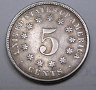 1883 Shield Nickel In Ef45 - Au50  Condition
