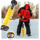 Ice Fishing Auger Bit With Universal Adapter Replacement Blade Kits