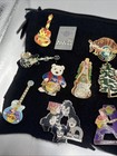 Hrc Hard Rock Cafe Pin Lot  19 Pins  International Domestic Kiss Snowboarding