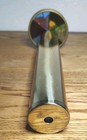 Vintage 1970 s Stained Glass Double Wheel Kaleidoscope