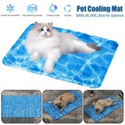 Pet Cooling Gel Mat Self Cooling Cushion Pad Summer Hot Weather Sleeping Bed Dog