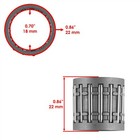 Wrist Pin Needle Bearing For Yamaha Snowmobile Many Models 18x22x22