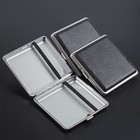 Pu Leather Cigarette Case Portable Metal Cigarette Case Box 20 Regular Cigarette