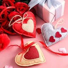  20 Pieces Valentine s Day Felt Heart Ornaments For Tree Valentine Hanging Red 