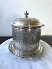 W w  Harrison   Co  Silver Plated Biscuit Barrel  Pattern 4022  C1890s  Ds30