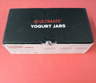 Ultimate Yogurt Jars 8 Count Small Glass Food Storage 6oz Cups With Lids New