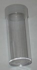 Lot Of 50 Bcw Round Clear Plastic Quarter Coin Tubes W  Screw-on Cap