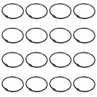 24 Pcs Metal Shower Rings - Window Rings Metal Circular Rings