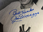 Joe Dimaggio Signed In Person 8 X 10 Photograph Black And White