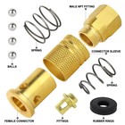 2 Pcs Brass 1 4  Female Industrial Quick Connect Air Coupler Female Threads