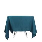 70  Peacock Teal Square Polyester Tablecloth Wedding Party Catering Dinner