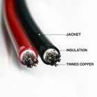 10 Awg Solar Panel Extension Cable Pv Wire Solar Connector Black And Red 6mm  