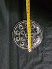 Vintage Glass 5 Inch 16 Hole Flower Frog Stem Holder For Vase Great Condition