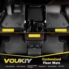 Voukiy All Weather Car Floor Mats Fit For Mazda Cx-9 6 Seater 2020-2023