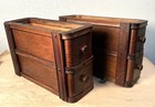 Vintage 1923 Singer Treadle Sewing Machine Cabinet Drawers W Mounting Hardware