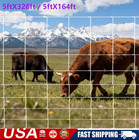 Farm Fence 5ft X 328ft 164ft Heavy Duty Galvanized Cattle Fence Animals Protect