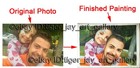Custom Made Painting From Your Photos Pictures Dad Girl Customized Personalized