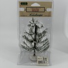 Lemax Village White Pine Trees Lot Of 4 Packs 6in Snow Mini Train Landscapes