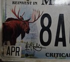 Minnesota Critical Habitat Moose Les Kouba Designed Environmental License Plate
