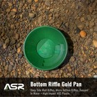 Asr Outdoor 10 Inch Bottom Riffles Gold Pan Gold Prospecting Equipment  Green