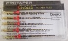 Dentsply Protaper Gold Rotary Files F1 f2 f3 s1 s2 sx-f3  Sx19 25mm 6 File Pkg 1