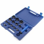 14pcs Hollow Punch Tool Set Leather Kit Gasket Hole Rubber Cutter Cutting  Box