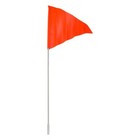 Bicycle Safety Flag 60in Orange 2-piece Bike Axle Mount High Visibility 