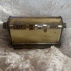 Vintage Park Sherman Brass Accent Perpetual Desk Calendar Rolling Day Date Month