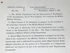 1864 Civil War Order Gen  Sheridan Assigned Middle Military Division By Lincoln