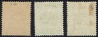 Palestine 1920 Eef Overprinted 5m 1pi And 2pi Arabic 8mm Long Perf 15 X 14