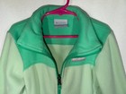 Columbia Youth Girls Xs Fleece Jacket Full Zip Green Long Sleeve Pockets