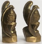 Vintage 1776 American Federal Eagle Brass Bookends Philadelphia Manufacturing Co