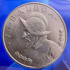 Panama 1947 1 Balboa Silver Gem Bu 