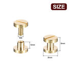 30pack Brass Chicago Screws  4x8mm Post Nail Stud Rivets For Leather Craft