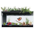 3 7 Gallon Betta Fish Tank Self Cleaning smart Aquarium Aquarium Kit Black