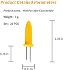 20pcs Stainless Steel Corn Holders Corn On The Cob Skewers For Bbq Us Stock B605